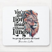 あなたのライオンをブランドンマーチ湖の外にイエスを賞賛しなさい マウスパッド (正面)