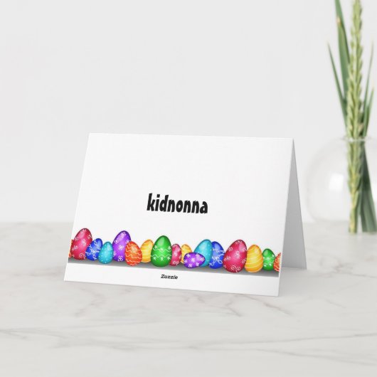 あなたのライフカードの若い人のための幸せな"イースター" カード (裏面)