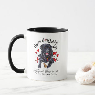 あなたのラブラドル・レトリーバー犬からの幸せな父の日 マグカップ