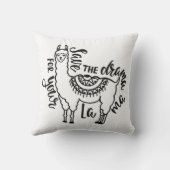 あなたのラマのための戯曲を救って下さい クッション (裏面)