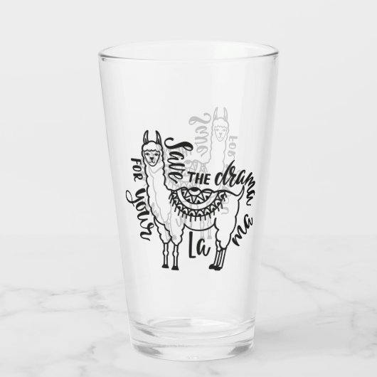 あなたのラマのための戯曲を救って下さい タンブラーグラス (裏面)