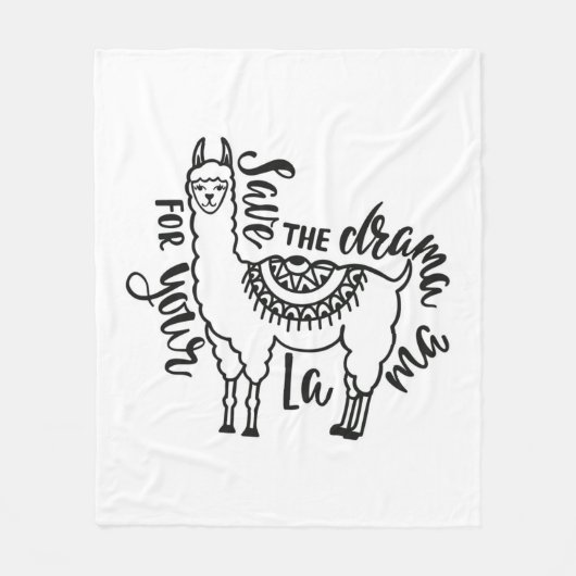 あなたのラマのための戯曲を救って下さい フリースブランケット (正面)