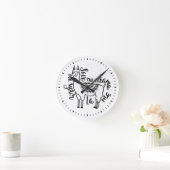 あなたのラマのための戯曲を救って下さい ラウンド壁時計 (ホーム)
