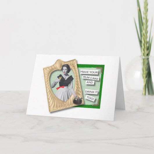 あなたのラム酒のケーキを持って下さい シーズンカード (正面)