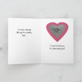 あなたのリスのバレンタインカードについてのナッツ シーズンカード (内部)