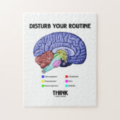 あなたのルーチンを考えます妨げて下さい(頭脳の解剖学) ジグソーパズル (縦)