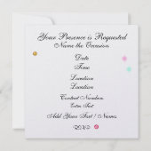 あなたのロイヤルイベント - SRF 招待状 (裏面)