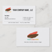 あなたのロゴおよび会社のモダンでカスタムなプロフェッショナル 名刺 (正面/裏面)