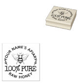 あなたのロゴかわいい（昆虫）マルハナバチハニーホームメイド ラバースタンプ (押印)