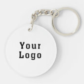 あなたのロゴか写真Keychain。 文字を、余りに加えて下さい キーホルダー (裏面)