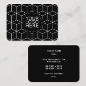 あなたのロゴここにおよびモダンなパターン 名刺 (正面/裏面)