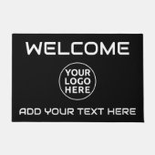 あなたのロゴと文字歓迎カスタム屋外ラグ ドアマット (正面)