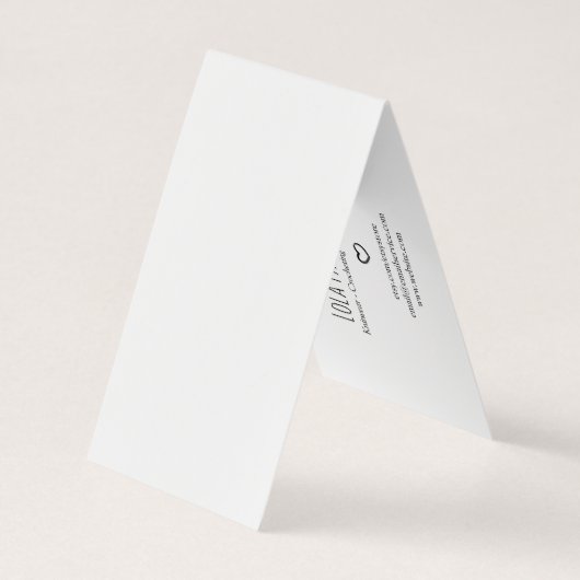 あなたのロゴのこつのラベルを愛と作られる 名刺 (裏面)