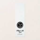 あなたのロゴのこつのラベルを愛と作られる 名刺 (外部フラット)