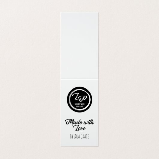 あなたのロゴのこつのラベルを愛と作られる 名刺 (外部フラット)