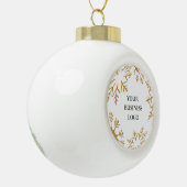 あなたのロゴのクリスマス金ゴールドはビジネスのスノーフレーク セラミックボールオーナメント