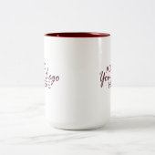 あなたのロゴのマグを加えて下さい ツートーンマグカップ (中央)