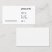 あなたのロゴのモダンのシンプルとあなた専有物を作成して下さい 名刺 (正面/裏面)