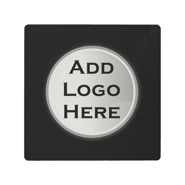 あなたのロゴの企業のなギフトを加えて下さい メタルプリント (正面)