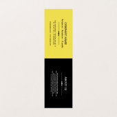 あなたのロゴの黒く及び黄色の子供の衣服のこつのラベル 名刺 (内部フラット)