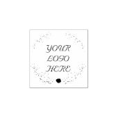 あなたのロゴはこちらクリスマスリースラバースタンプ ラバースタンプ (インプリント)