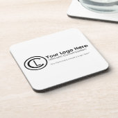 あなたのロゴはこちらシンプル&カスタムプロモコルクコースター コースター (左側)