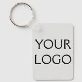 あなたのロゴはこちらソーシャルメディアの水の色名 キーホルダー (正面)