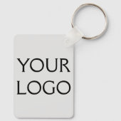 あなたのロゴはこちらソーシャルメディアの水の色名 キーホルダー (裏面)