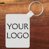 あなたのロゴはこちらソーシャルメディアの水の色名 キーホルダー (裏面)