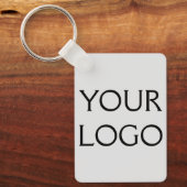 あなたのロゴはこちらソーシャルメディアの水の色名 キーホルダー (正面)