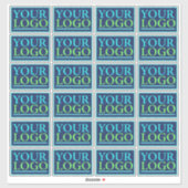 あなたのロゴはこちらビジネス名プロモーションDIY 24スタンプ シール (シート)