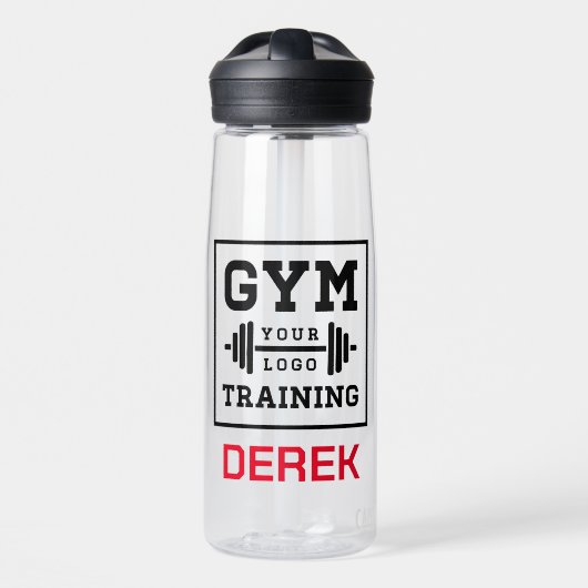 あなたのロゴはこちらフィットネスジムビジネスウォーターボトル ウォーターボトル (正面)