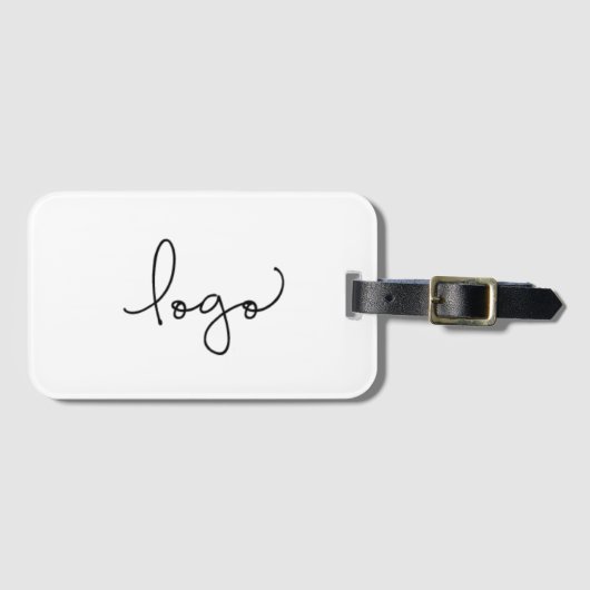あなたのロゴはこちらプロモーションスワッグブランディング ラゲッジタグ (正面横)