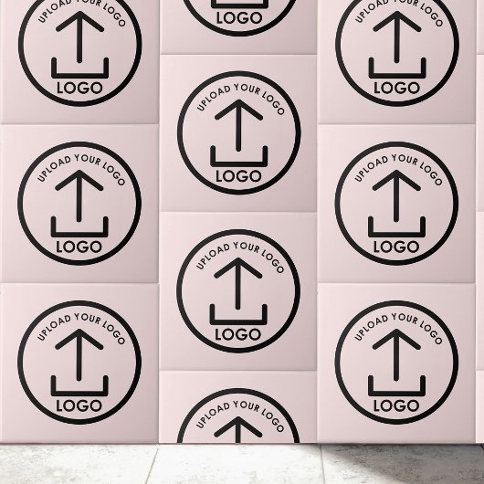 あなたのロゴはこちらミニマルプロフェッショナルピンク タイル