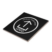 あなたのロゴはこちらミニマルプロフェッショナルブラック タイル (側面)