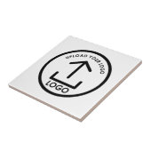 あなたのロゴはこちらミニマルプロフェッショナルブランド タイル (側面)