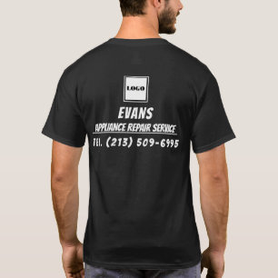 あなたのロゴはこちら会社のプロモーション作業制服T- Tシャツ