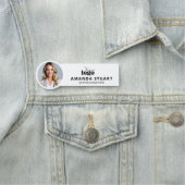 あなたのロゴはこちら写真磁気ビジネスバッジ 名札 (インサイチュ)