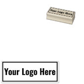 あなたのロゴはこちら長方形ラバースタンプ ラバースタンプ (押印)