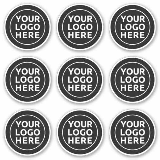 あなたのロゴはこちら9パックのデカールシール シール (正面)