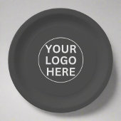 あなたのロゴはこちらl社イベントプロモーションのブランド ペーパープレート