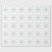 あなたのロゴまたはアップロードされた画像 | 星のパターン ラッピングペーパー (フラット)