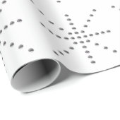 あなたのロゴまたはアップロードされた画像 | 星のパターン ラッピングペーパー (ロールコーナー)