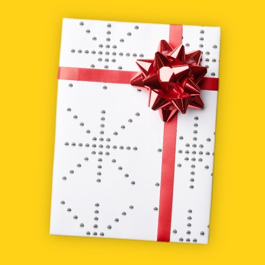 あなたのロゴまたはアップロードされた画像 | 星のパターン ラッピングペーパー