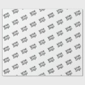 あなたのロゴまたはデザインをタイル状に ラッピングペーパー (フラット)