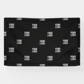 あなたのロゴまたは任意の画像 | 対角ストライプ 横断幕 (横)