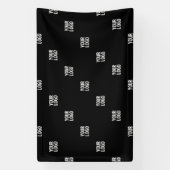 あなたのロゴまたは任意の画像 | 対角ストライプ 横断幕 (縦)