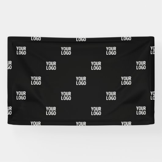 あなたのロゴまたは任意の画像 | 対角ストライプ 横断幕 (横)