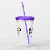 あなたのロゴまたは文字コールドドリンク アクリルタンブラー (左)