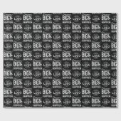 あなたのロゴやる気を起こさせるはビッグ・ブラック・ビジネスを夢見 ラッピングペーパー (フラット)